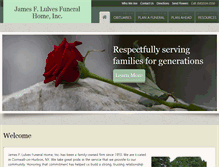 Tablet Screenshot of lulvesfuneralhome.com